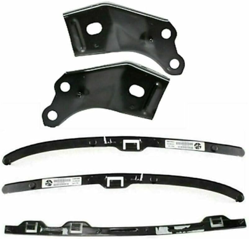 15-Piece Front Bumper Kit: Bumper, Upper Cover, Valance, Reinforcement, Bracket, Retainer, Filler & Corner & Signal Lamp (Left & Right) for 2001-2004 Toyota Tacoma