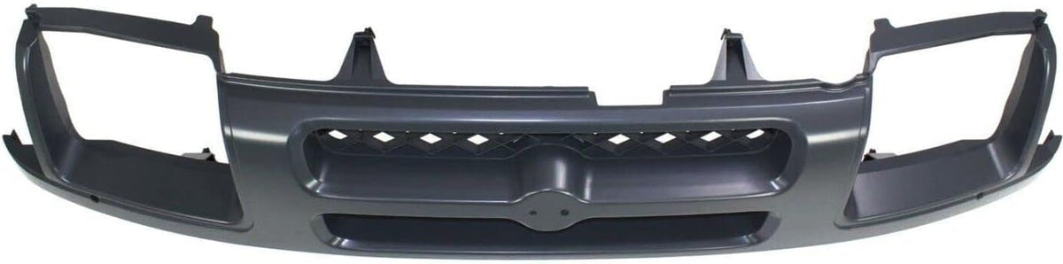 Front Grille Painted Dark Gray Shell and Insert Plastic for 2000-2001 Nissan Xterra