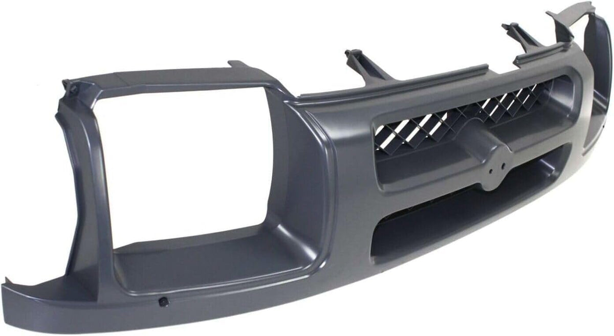 Front Grille Painted Dark Gray Shell and Insert Plastic for 2000-2001 Nissan Xterra