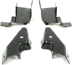 14-Piece Front Bumper Kit: Bumper Assembly & Chrome Kit for 2003-2007 Chevrolet Silverado 1500, 2002-2006 Avalanche 1500 & More