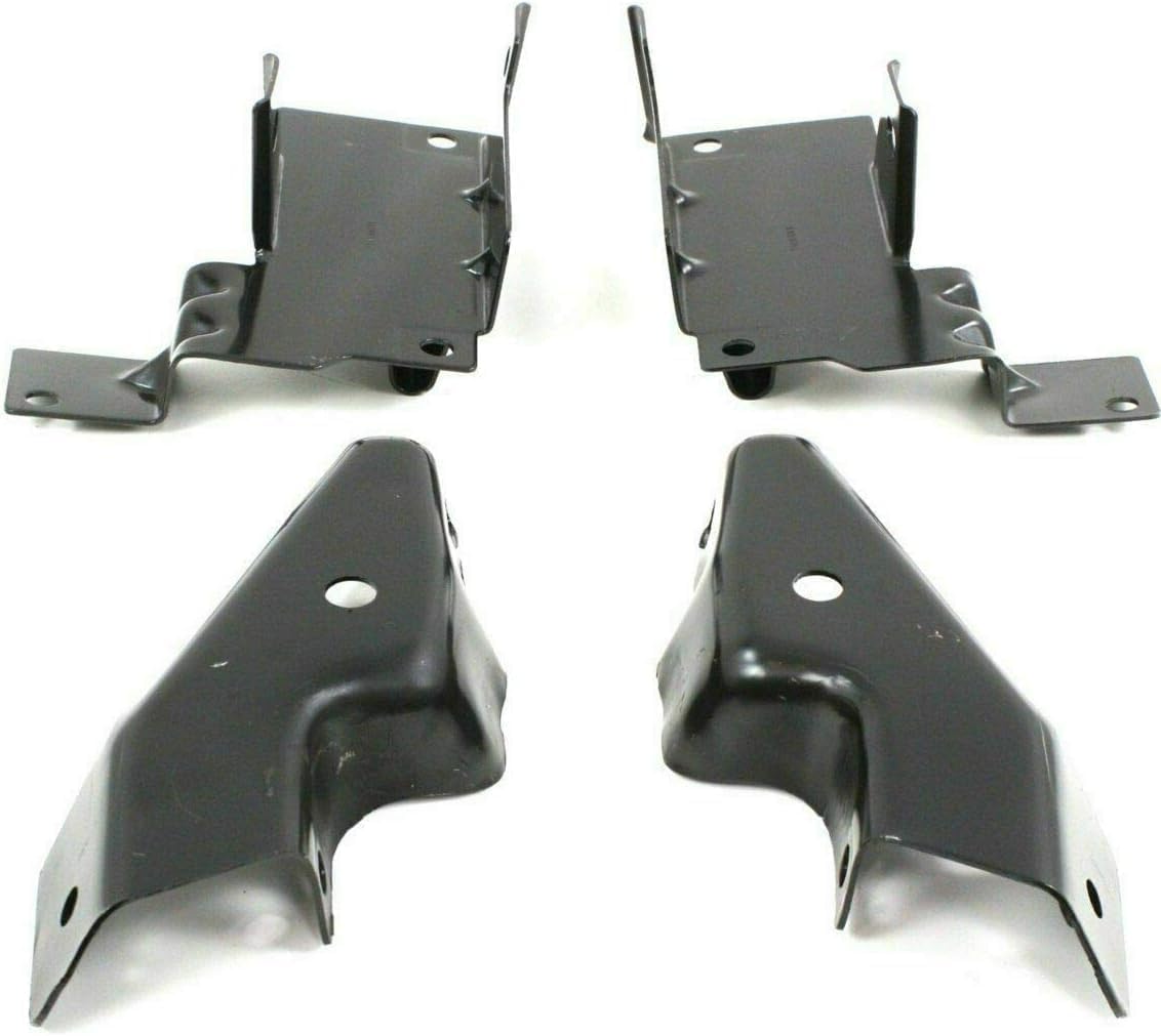 14-Piece Front Bumper Kit: Bumper Assembly & Chrome Kit for 2003-2007 Chevrolet Silverado 1500, 2002-2006 Avalanche 1500 & More