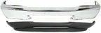 Front Bumper Chrome Steel + Lower Valance Textured Plastic for 1998-2000 Ford Ranger