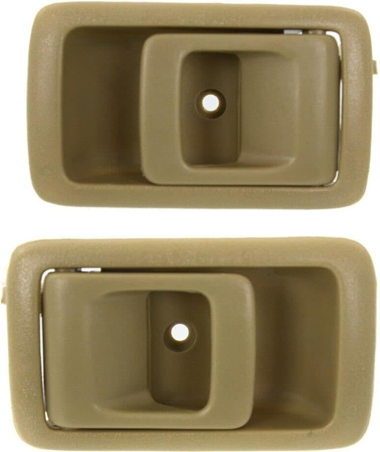 Set of 2 Front & Rear Interior Door Handles Beige Left Driver & Right Passenger Side for 1987-1991 Toyota Camry, 2001-2004 Tacoma & More