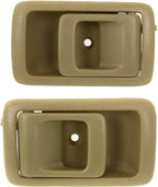 Set of 2 Front & Rear Interior Door Handles Beige Left Driver & Right Passenger Side for 1987-1991 Toyota Camry, 2001-2004 Tacoma & More