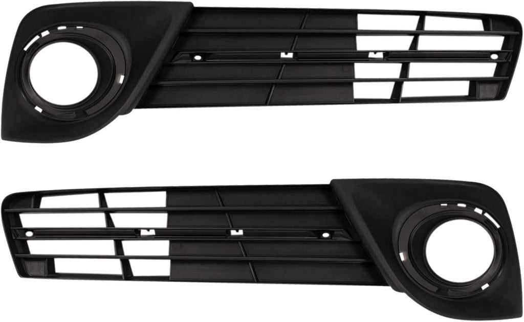 7-Piece Front Bumper Kit: Bumper Textured Lower Grille, Fog Light Molding, Bezels & Brackets (Left & Right) for 2012-2014 Toyota Camry