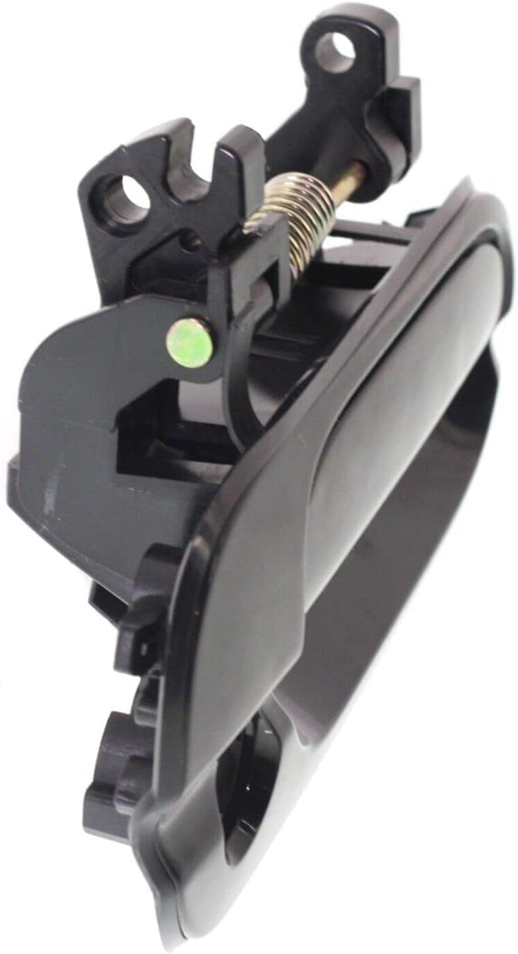 Front Exterior Door Handle Smooth Black with Keyhole Right Passenger Side for 2000-2006 Nissan Sentra