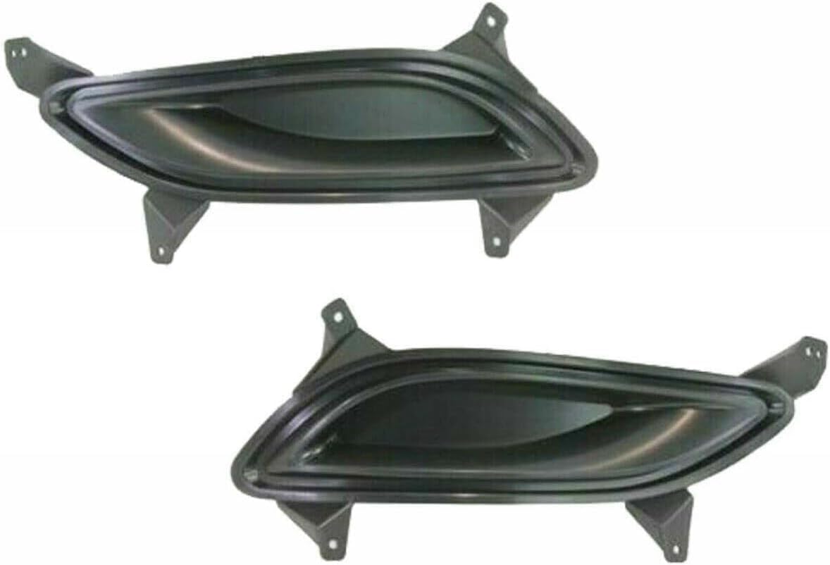 5-Piece Front Grille Kit: Primed Upper & Lower Grille, Chrome Hood Molding & Fog Light Cover (Left & Right) for 2011-2013 Hyundai Sonata