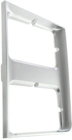 3-Piece Front Grille Kit: Silver Grille Shell & Insert with Molding Holes & Head Lamp Door (Left & Right) for 1985-1987 Chevrolet C10, 1985-1987 C20 & More