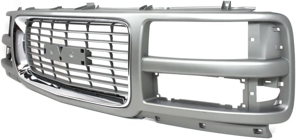 Front Grille Painted Gray Shell and Insert for 1996-2002 GMC Savana 1500, 1996-2002 Savana 2500 & More