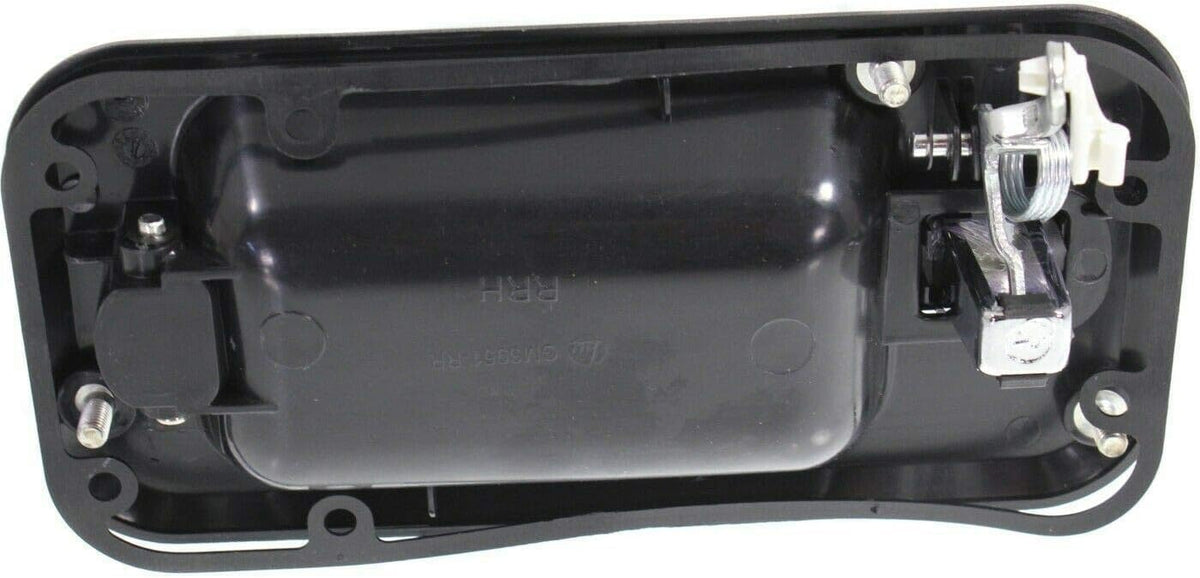 Rear Door Handle Black Bezel with Chrome Lever Left Driver Side for 2003-2009 Hummer H2