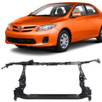 Front Radiator Support Assembly with Hood Latch Steel, with Hood Latch Support, North America Built Vehicle for 2009-2013 Toyota Corolla