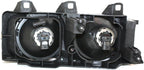 4-Piece Front Headlight Kit: Headlights Assembly & Corner Lamps Lens and Housing (Left & Right) for 1994-1999 BMW M3, 1992-1999 318i & More