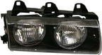 4-Piece Front Headlight Kit: Headlights Assembly & Corner Lamps Lens and Housing (Left & Right) for 1994-1999 BMW M3, 1992-1999 318i & More