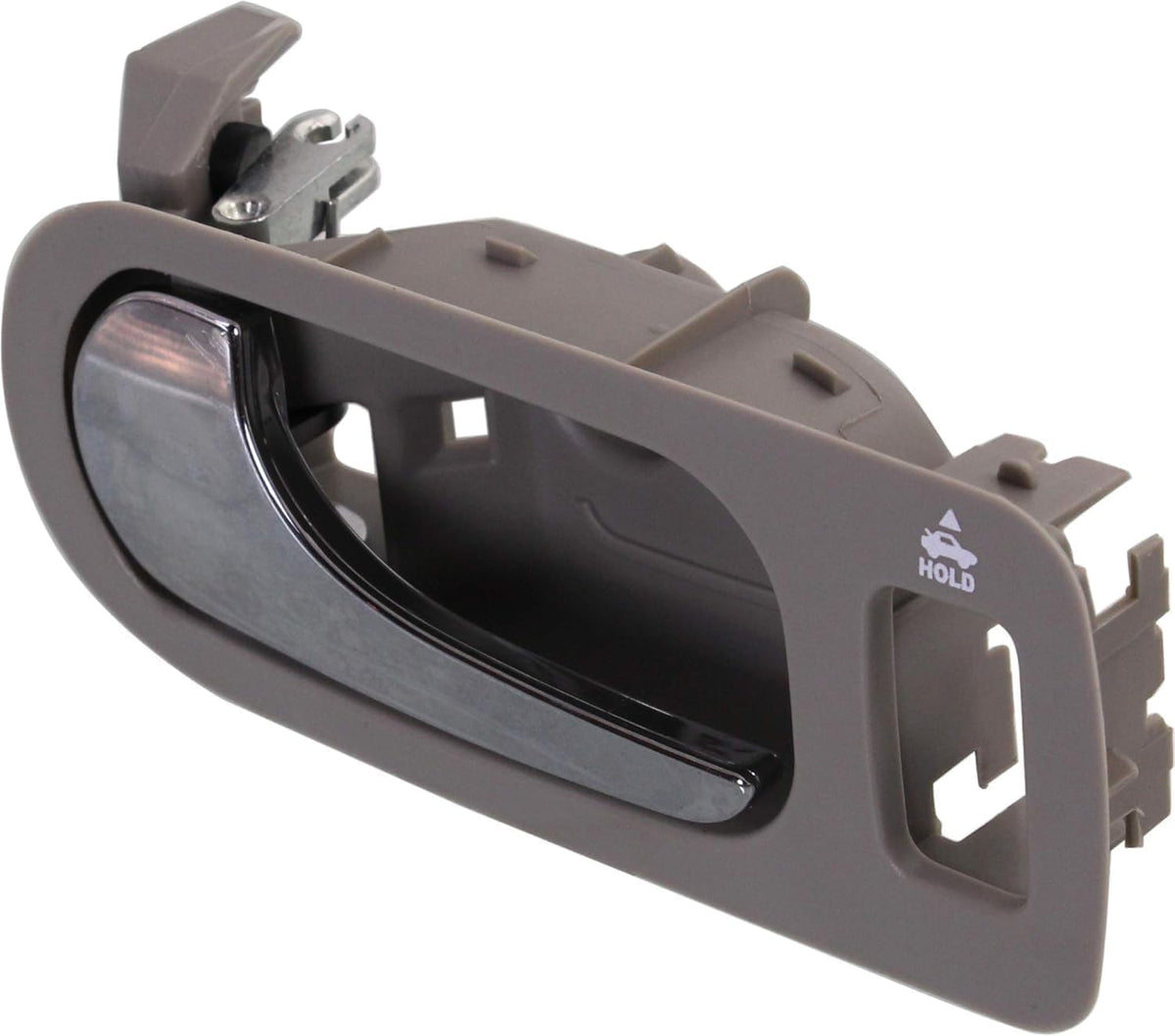 Front Interior Door Handel Light Gray Bezel with Chrome Lever, with Door Lock Button for 2005-2009 Buick Allure & 2005-2009 LaCrosse