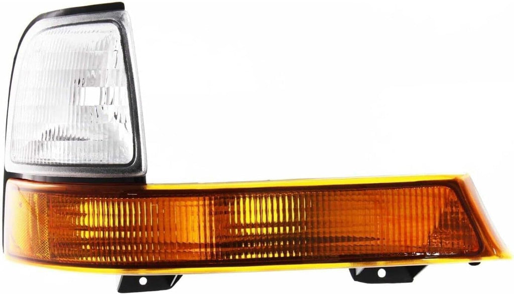5-Piece Front Grille Kit: Chrome Grille Shell & Insert, Headlights Assembly & Corner Lamps (Left & Right) for 1998-2000 Ford Ranger