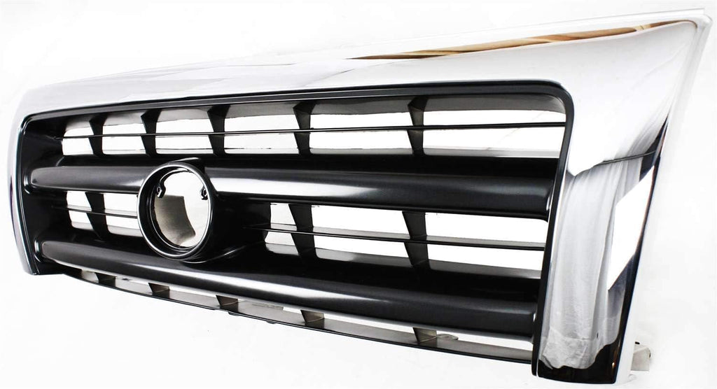 Front Grille Chrome Shell/painted Dark Argent Insert for 1997-2000 Toyota Tacoma