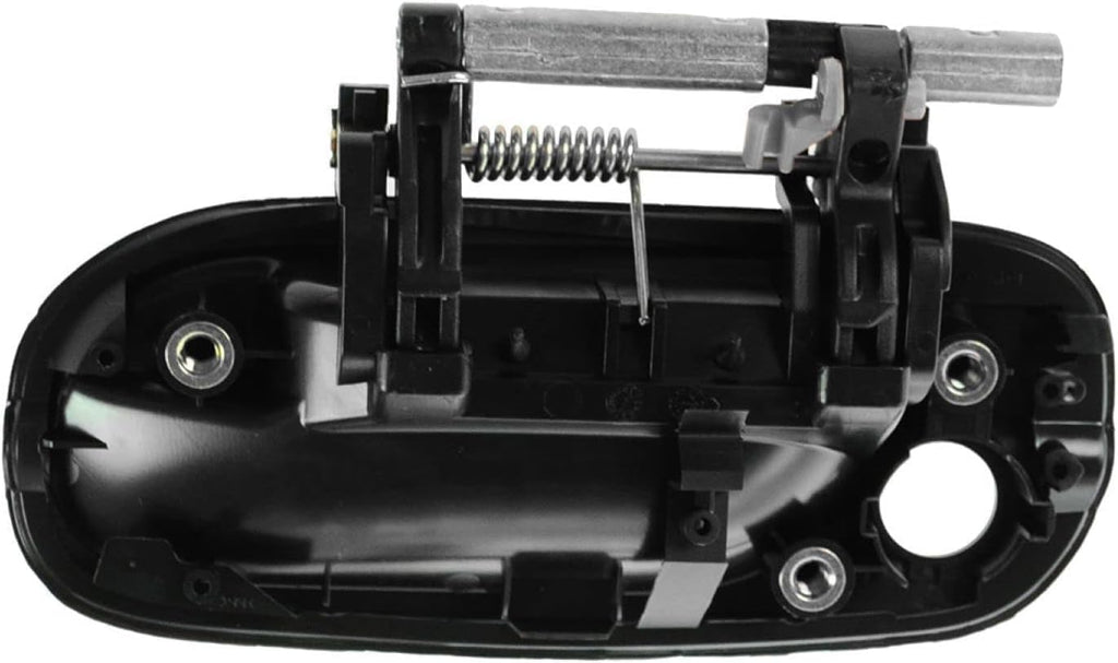 Front Exterior Door Handle Smooth Black with Keyhole Right Passenger Side for 2000-2006 Nissan Sentra