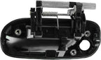 Front Exterior Door Handle Smooth Black with Keyhole Right Passenger Side for 2000-2006 Nissan Sentra