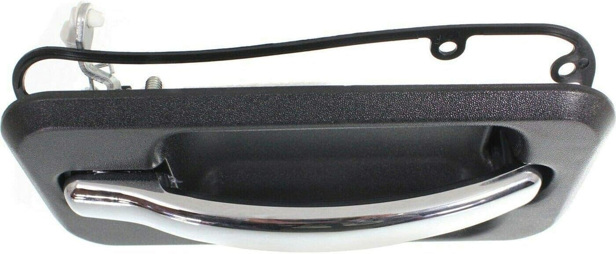 Rear Door Handle Black Bezel with Chrome Lever Right Passenger Side for 2003-2009 Hummer H2
