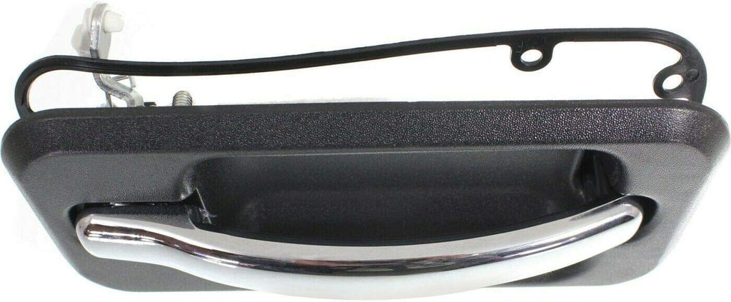 Rear Door Handle Black Bezel with Chrome Lever Right Passenger Side for 2003-2009 Hummer H2