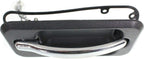 Rear Door Handle Black Bezel with Chrome Lever Left Driver Side for 2003-2009 Hummer H2