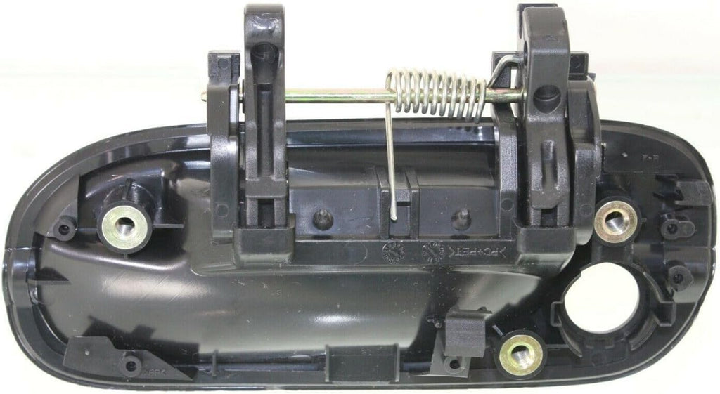 Front Exterior Door Handle Smooth Black with Keyhole Right Passenger Side for 2000-2006 Nissan Sentra