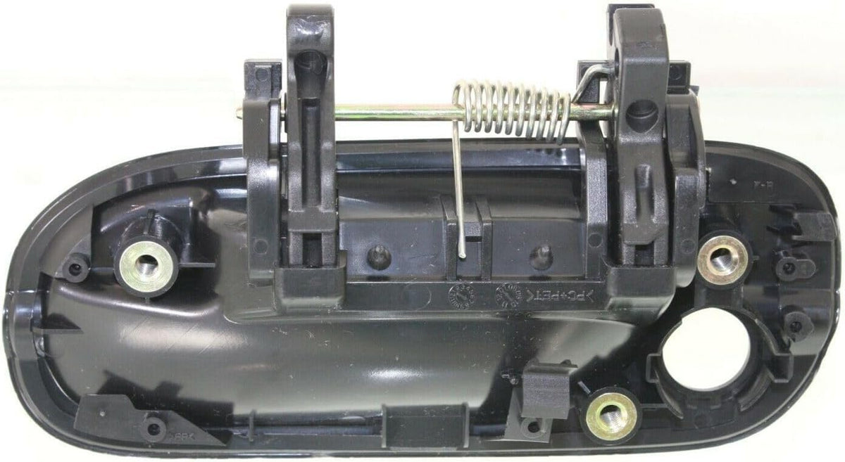 Front Exterior Door Handle Smooth Black with Keyhole Right Passenger Side for 2000-2006 Nissan Sentra