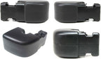 Front and Rear Bumper End Caps Primed Lh & Rh Side for 1997-2006 Jeep Wrangler