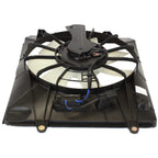 2-Piece Front Part Kit: Radiator Shroud & A/C Condenser Single Fan Assembly (Left & Right) for 2010-2011 Honda CR-V