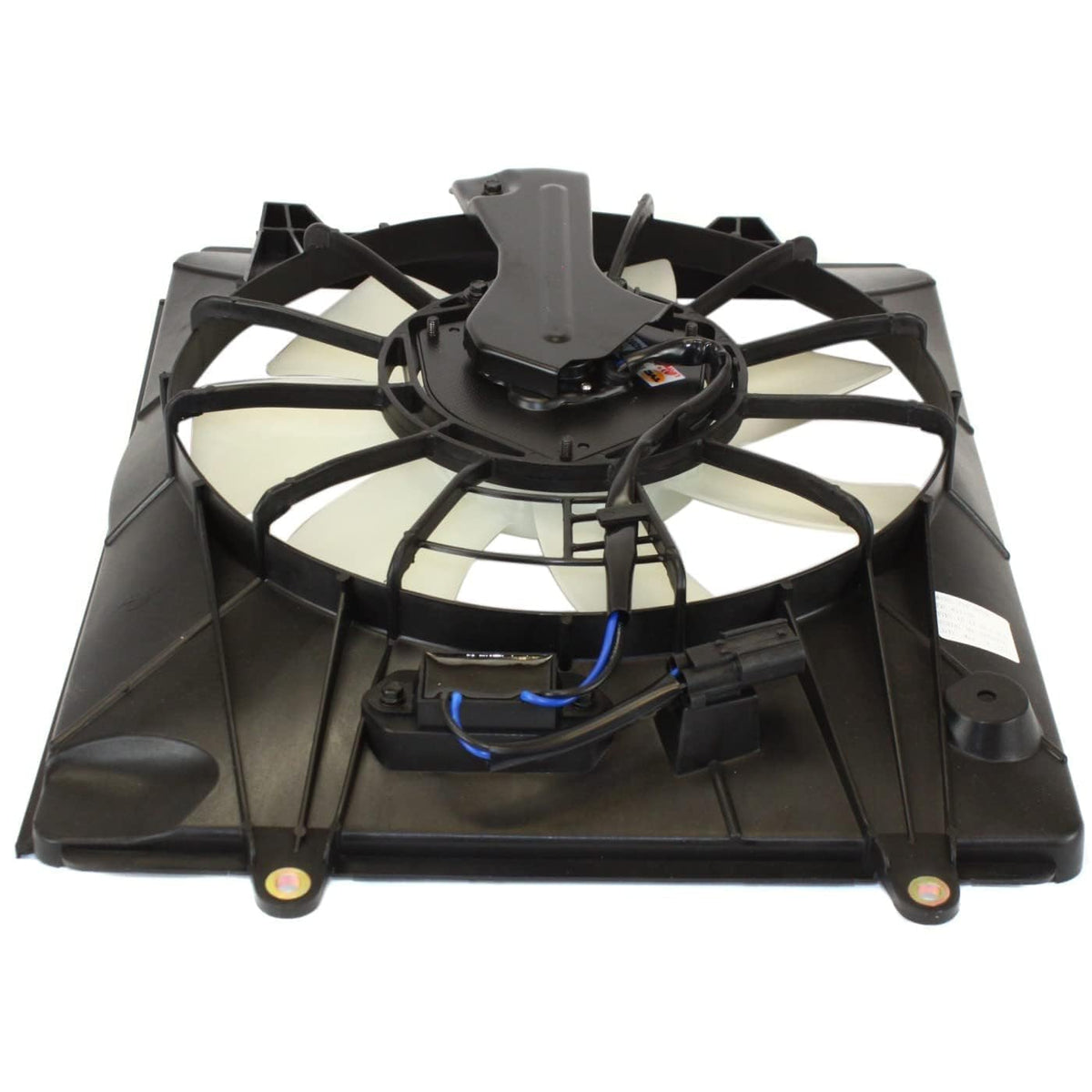 2-Piece Front Part Kit: Radiator Shroud & A/C Condenser Single Fan Assembly (Left & Right) for 2010-2011 Honda CR-V