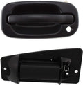 Front & Rear Exterior Door Handle Textured Left Driver Side, Extended Cab Pickup, Front Driver Side - with Key Hole for 1999-2007 GMC Sierra 1500, 1999-2007 Chevrolet Silverado 1500 & More