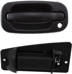 Front & Rear Exterior Door Handle Textured Left Driver Side, Extended Cab Pickup, Front Driver Side - with Key Hole for 1999-2007 GMC Sierra 1500, 1999-2007 Chevrolet Silverado 1500 & More