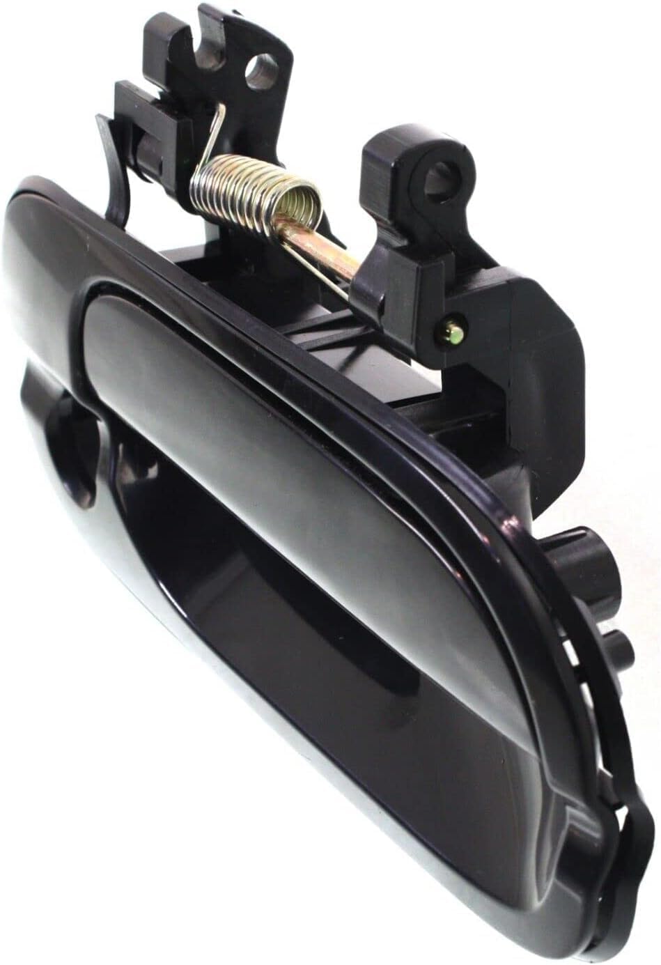 Front Exterior Door Handle Smooth Black with Keyhole Right Passenger Side for 2000-2006 Nissan Sentra
