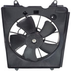 2-Piece Front Part Kit: Radiator Shroud & A/C Condenser Single Fan Assembly (Left & Right) for 2010-2011 Honda CR-V