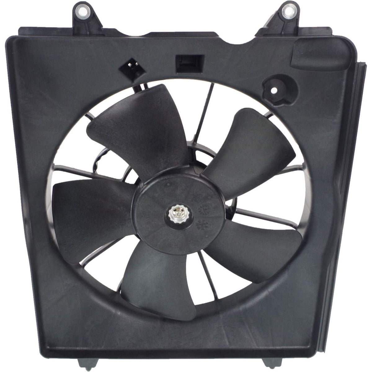 2-Piece Front Part Kit: Radiator Shroud & A/C Condenser Single Fan Assembly (Left & Right) for 2010-2011 Honda CR-V