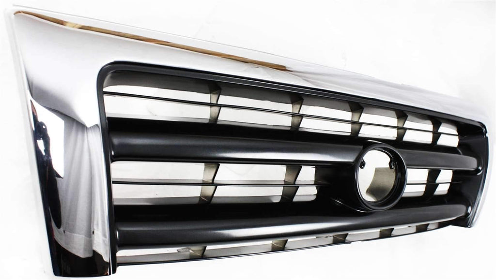 Front Grille Chrome Shell/painted Dark Argent Insert for 1997-2000 Toyota Tacoma