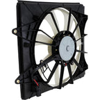 Front Radiator and A/C Condenser Cooling Fan Assembly Plastic for 2011-2017 Honda Odyssey