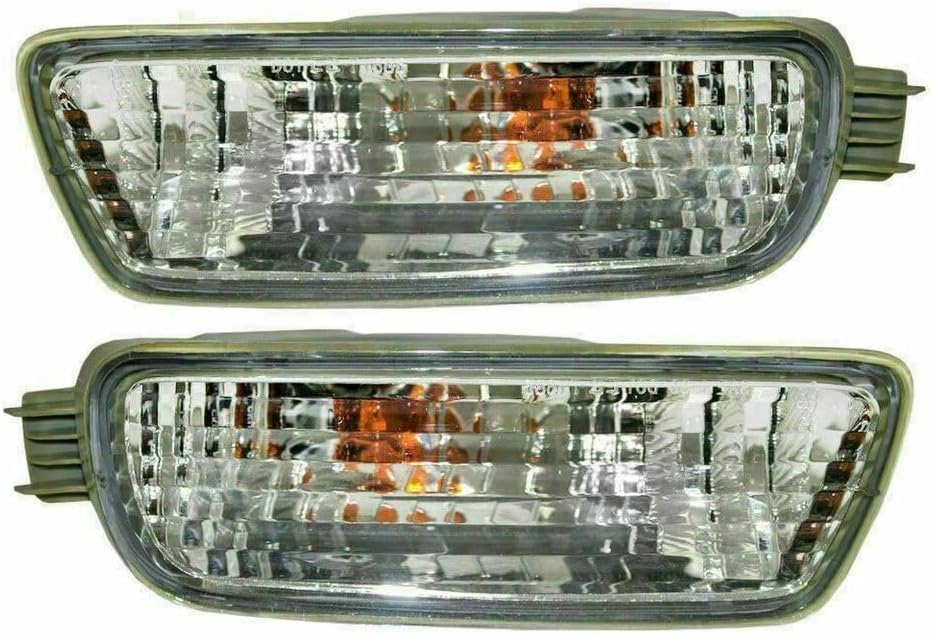 15-Piece Front Bumper Kit: Bumper, Upper Cover, Valance, Reinforcement, Bracket, Retainer, Filler & Corner & Signal Lamp (Left & Right) for 2001-2004 Toyota Tacoma