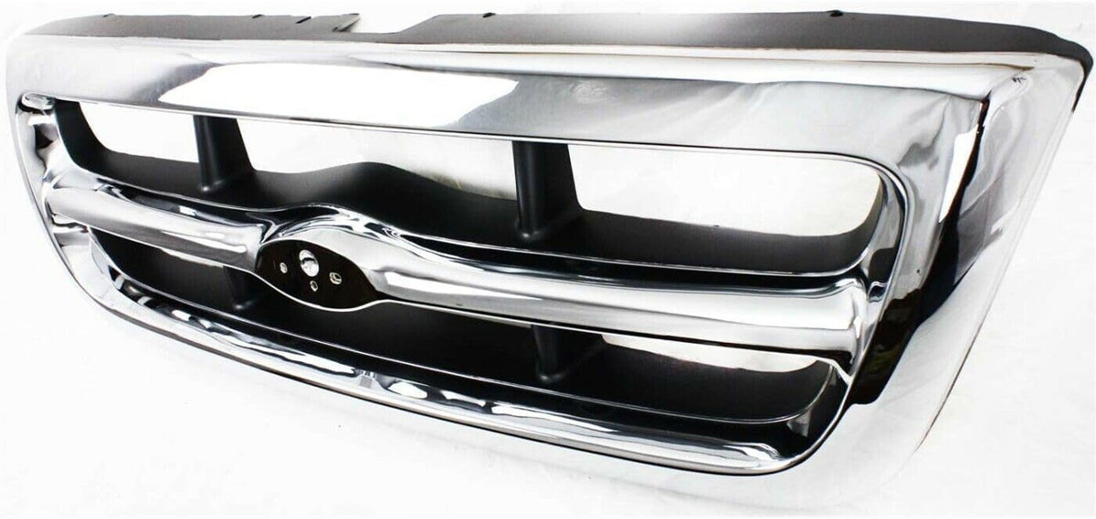 5-Piece Front Grille Kit: Chrome Grille Shell & Insert, Headlights Assembly & Corner Lamps (Left & Right) for 1998-2000 Ford Ranger