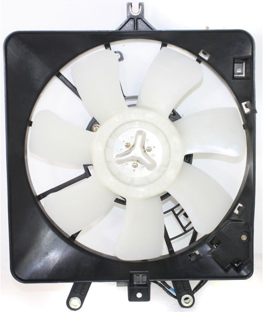 Front Radiator and A/C Condenser Cooling Fan Assembly Plastic for 2007-2008 Honda Fit