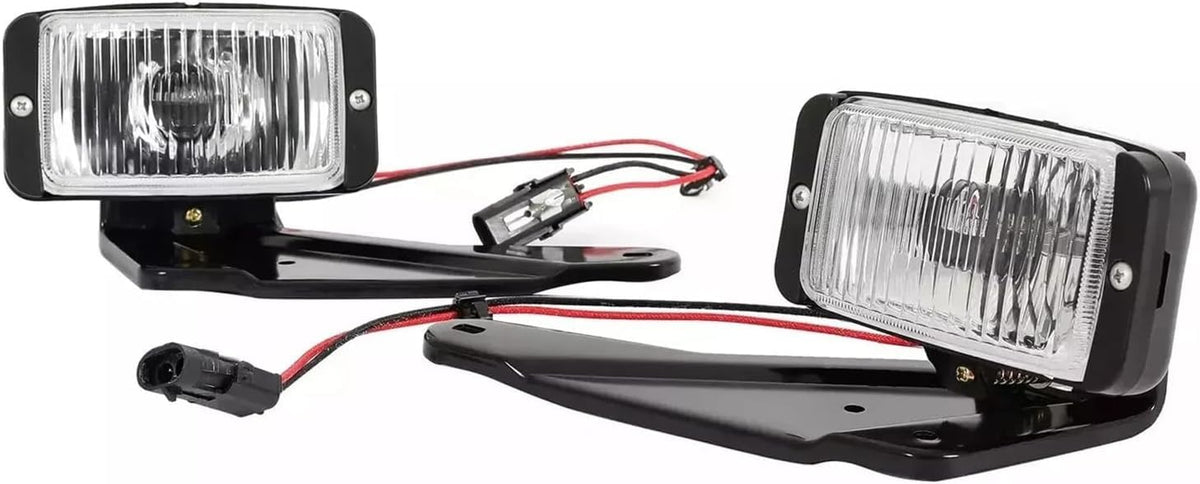 Front Bumper Lower Valance with Fog Lights Left Driver & Right Passenger Side for 1988-1997 Chevrolet GMC