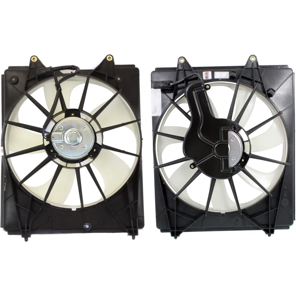 Front Radiator and A/C Condenser Cooling Fan Assembly Plastic for 2011-2017 Honda Odyssey