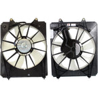 Front Radiator and A/C Condenser Cooling Fan Assembly Plastic for 2011-2017 Honda Odyssey