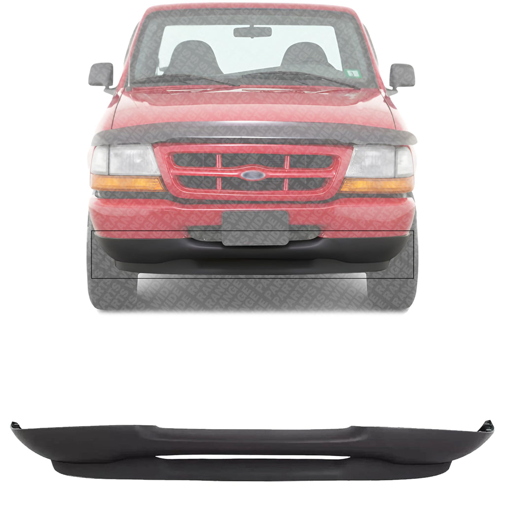 Front Lower Valance Textured Plastic without Fog Light Holes for 1998-2000 Ford Ranger