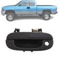 Front Exterior Door Handle Textured Left Driver Side, with Key Hole for 1994-2001 Dodge Ram 1500, 1994-2002 Ram 2500 & More
