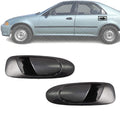 Set of 2 Rear Exterior Door Handle Textured Left Driver & Right Passenger Side for 1992-1995 Honda Civic