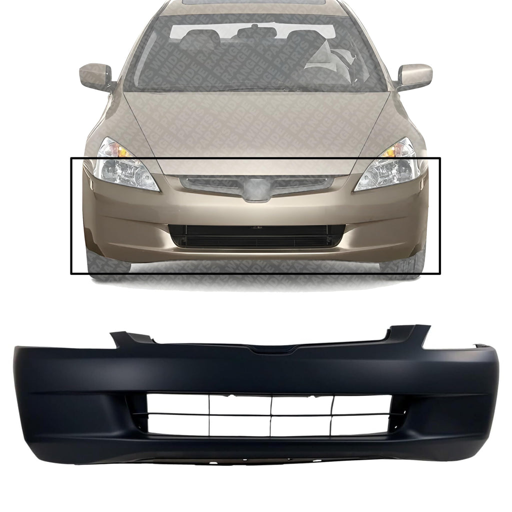 Front Bumper Cover Primed for 2003-2005 Honda Accord