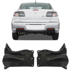 Set of 2 Rear Engine Splash Shield Under Cover Left Driver & Right Passenger Side for 2004-2009 Mazda 3 & 2006-2010 5