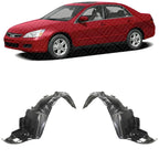 Set of 2 Front Fender Liner Left Driver and Right Passenger Side for 2003-2007 Honda Accord