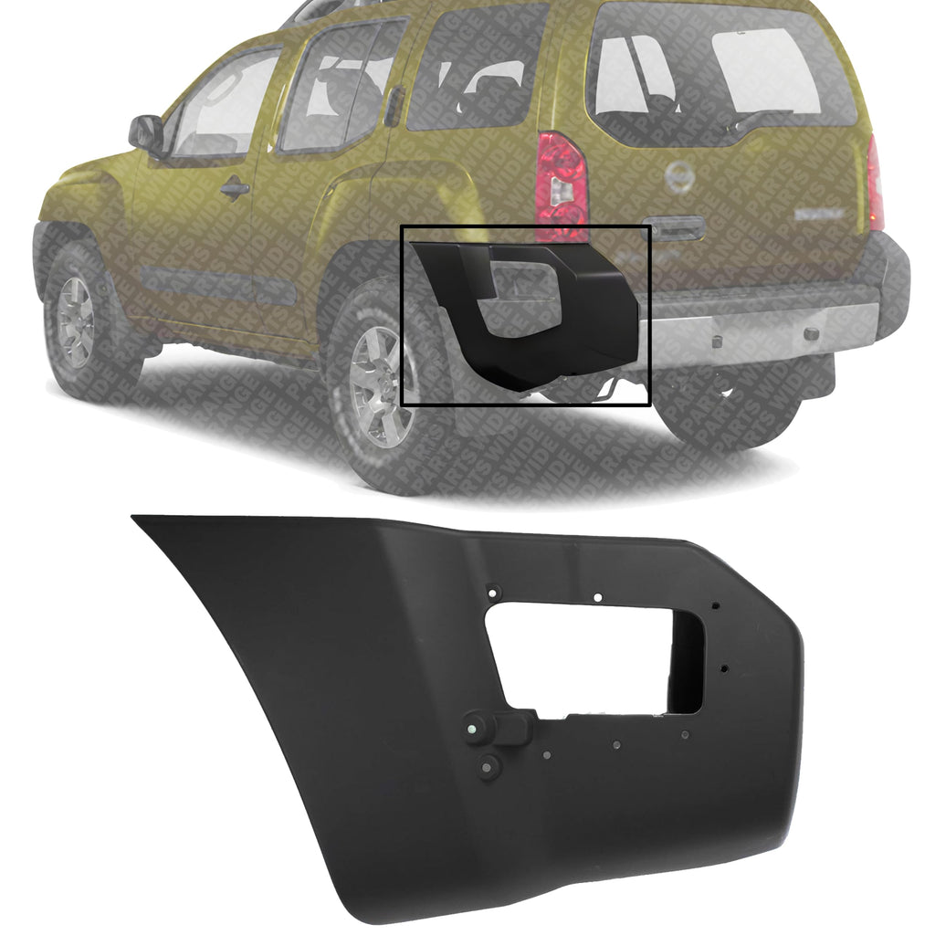 Rear Bumper End Cap Textured Left Driver Side, 6 Cyl., 4.0L Engine for 2005-2015 Nissan Xterra